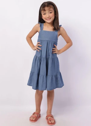 Torra - Vestido Jeans Infantil Azul - TORRA