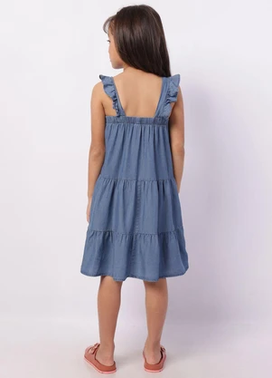 Torra - Vestido Jeans Infantil Azul - TORRA