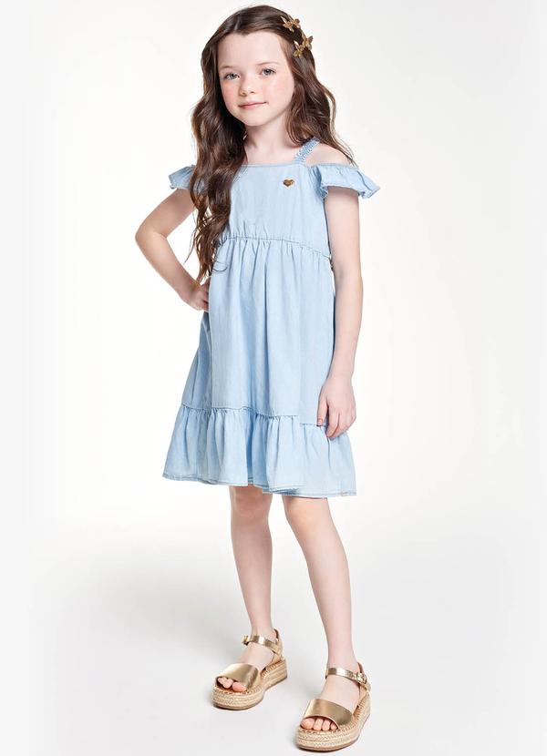 Trick Nick - Vestido Jeans Infantil Azul