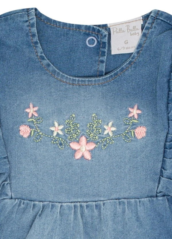 Pulla Bulla - Vestido Jeans Leve com Elastano Azul 2
