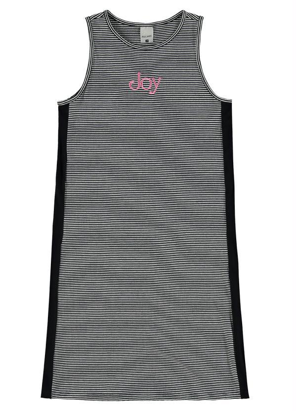 Malwee Kids - Vestido Joy Canelado Teen Cinza 2