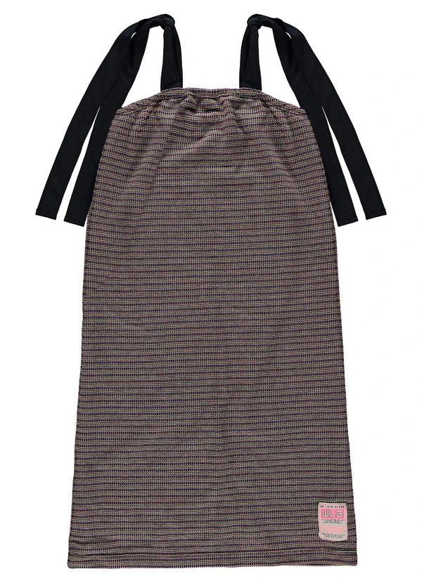 Gloss - Vestido Juvenil com Alças em Tricot Marrom 2