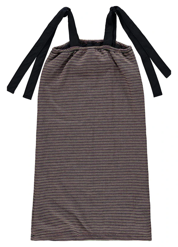 Gloss - Vestido Juvenil com Alças em Tricot Marrom 3