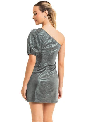 Gloss - Vestido Juvenil com Brilho Preto - GLOSS