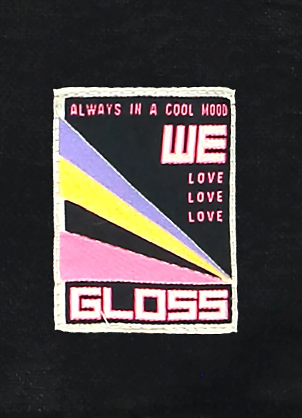 Gloss - Vestido Juvenil com Manga Bufante Preto 4