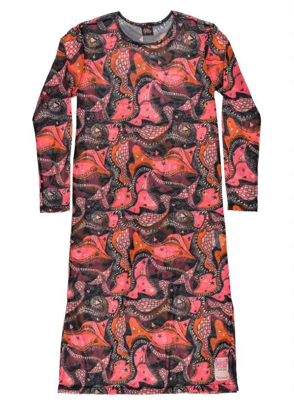 Gloss - Vestido Juvenil em Cotton Rosa 3