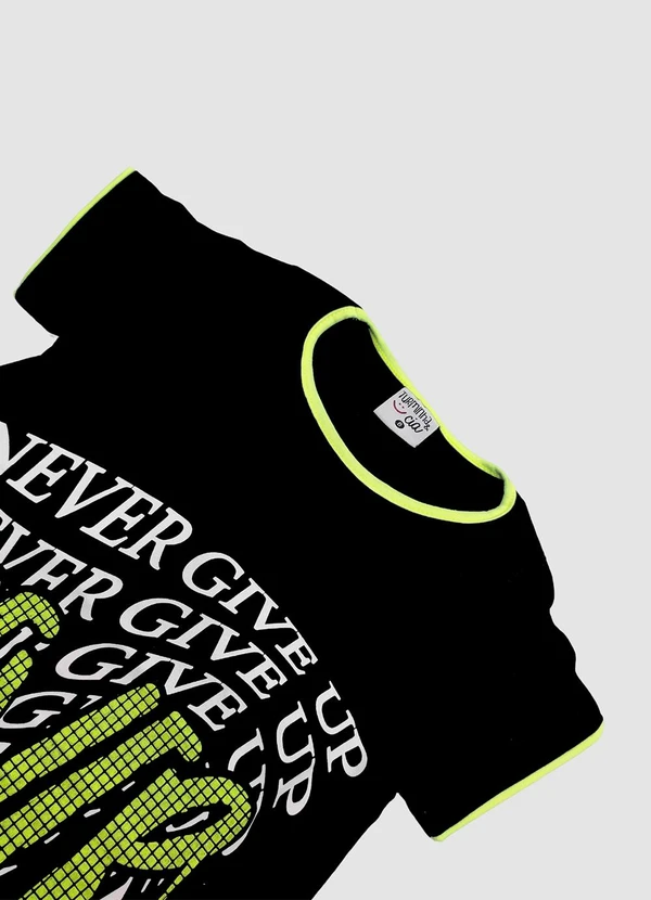 Turminha - Vestido Juvenil Meia Malha Preto 3