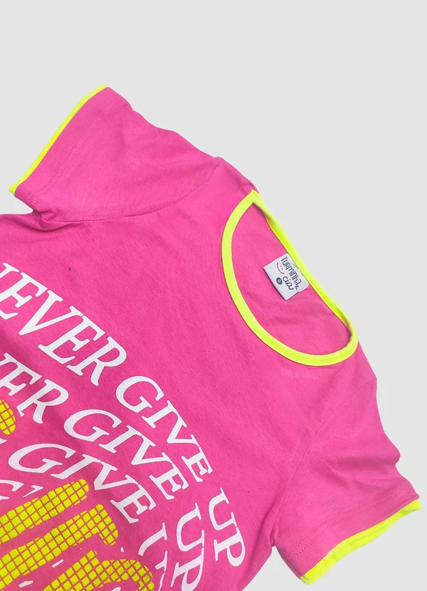 Turminha - Vestido Juvenil Meia Malha Rosa 2