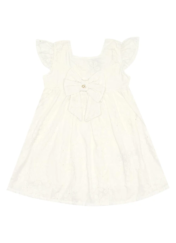 Pulla Bulla - Vestido Laise e Malha Forro Bege