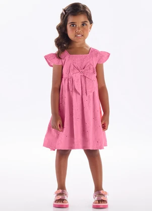 Pulla Bulla - Vestido Laise e Malha Forro Pink - PULLA BULLA