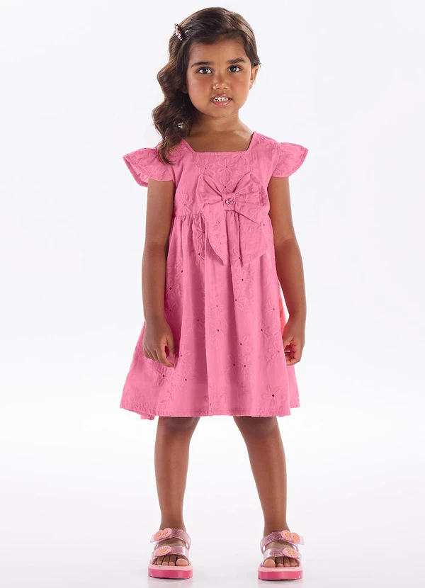 Pulla Bulla - Vestido Laise e Malha Forro Pink