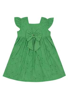 Pulla Bulla - Vestido Laise e Malha Forro Verde - PULLA BULLA