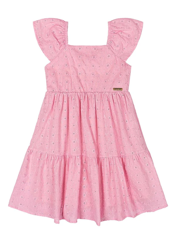 Quimby - Vestido Laise Infantil Rosa 3