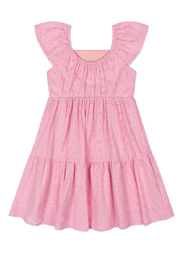 Quimby - Vestido Laise Infantil Rosa 4