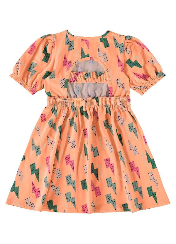 Malwee Kids - Vestido Laranja Evasê Raios Menina 2