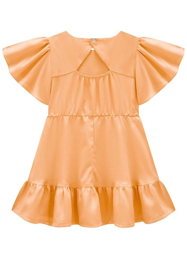 Carinhoso - Vestido Laranja Marias em Lurex 3