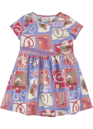 Malwee Kids - Vestido Lavanda Godê Country - MALWEE KIDS