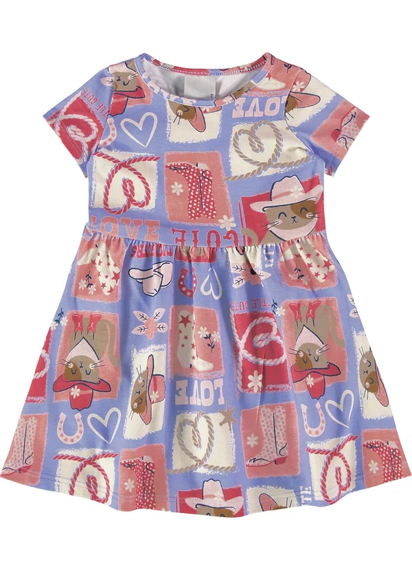 Malwee Kids - Vestido Lavanda Godê Country 2