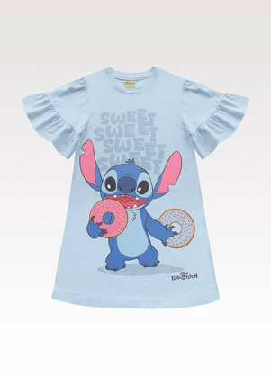 Fakini Kids - Vestido Lilo & Stitch Azul - FAKINI KIDS