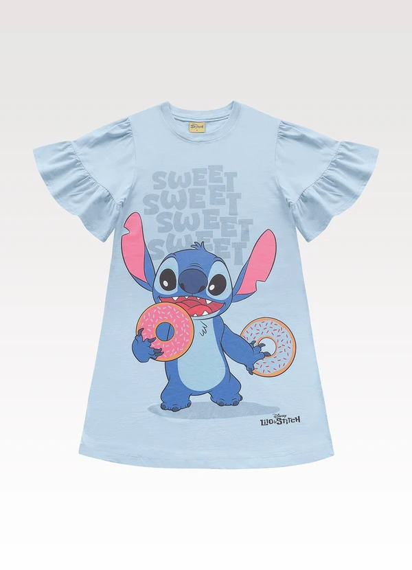 Fakini Kids - Vestido Lilo & Stitch Azul