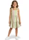 Malwee Kids - Vestido Listrado Acinturado Lavanda - variação: Off White