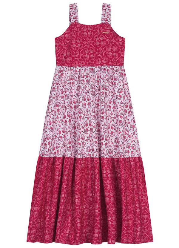 Carinhoso - Vestido Longo Conchas Rosa