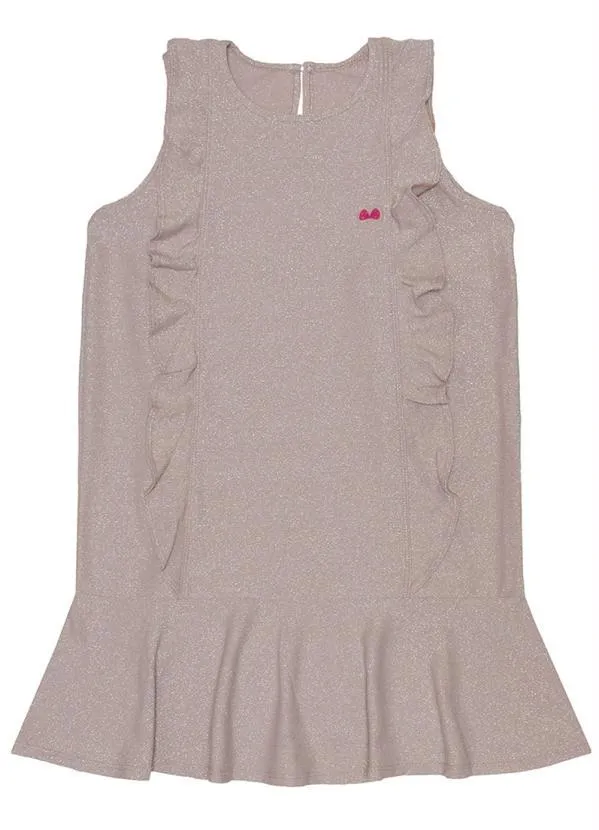 Lilica Ripilica - Vestido Lurex Infantil MeninaRosa