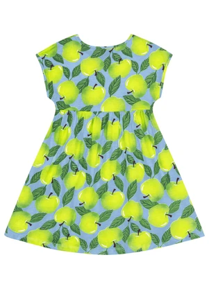 Vestido Maçãs em Meia Malha Bee Loop Verde - BEE LOOP