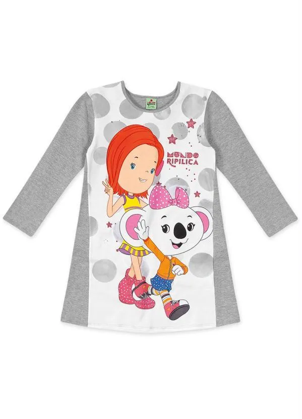 Lilica Ripilica - Vestido Malha Cinza