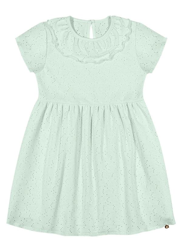 Alenice - Vestido Malha Laise Sofisticado Menina Verde 2