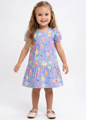 Pulla Bulla - Vestido Malha Leve Azul - PULLA BULLA