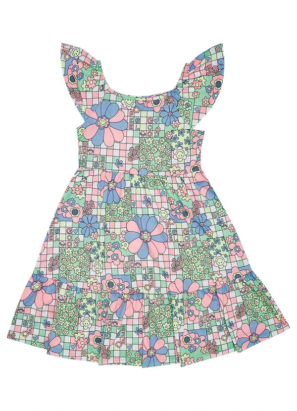 Pulla Bulla - Vestido Malha Leve Menina Azul