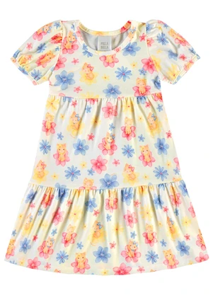 Pulla Bulla - Vestido Malha Leve Natural - PULLA BULLA