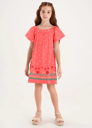 Pulla Bulla - Vestido Malha Leve Rosa - PULLA BULLA