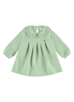 Pulla Bulla - Vestido Malha Relevo com Elastano Verde - PULLA BULLA