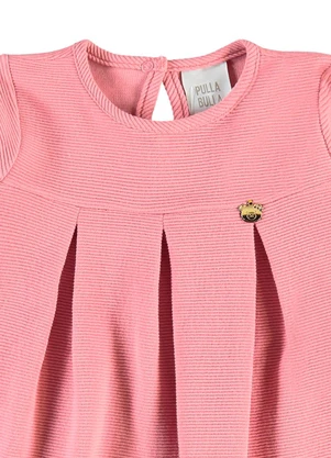 Pulla Bulla - Vestido Malha Relovo com Elastano Rosa - PULLA BULLA