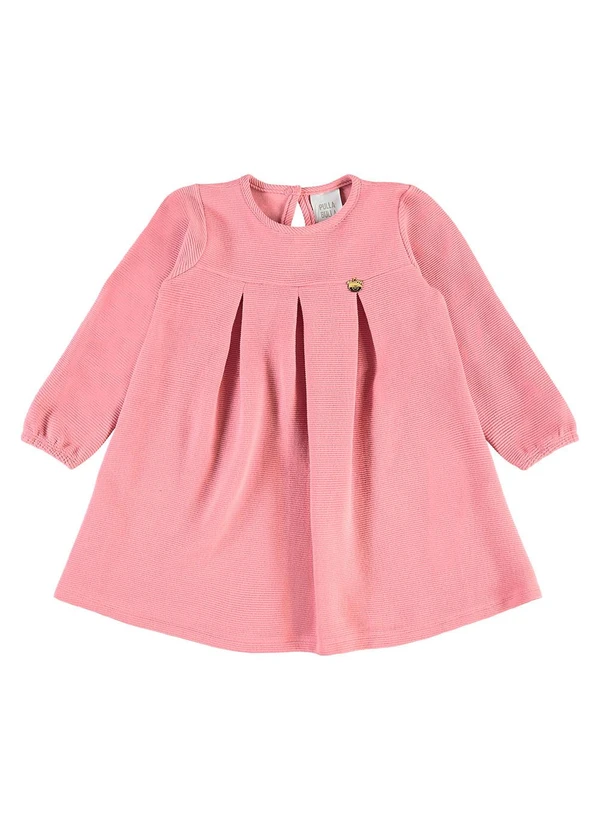 Pulla Bulla - Vestido Malha Relovo com Elastano Rosa