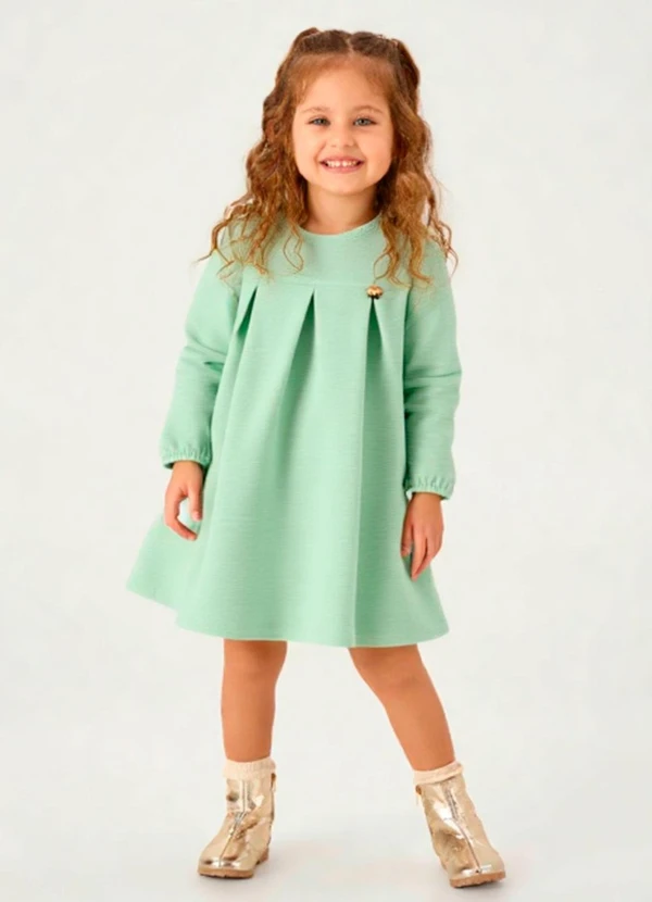 Pulla Bulla - Vestido Malha Relovo com Elastano Verde