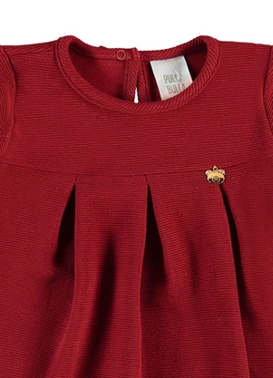 Pulla Bulla - Vestido Malha Relovo com Elastano Vermelho - PULLA BULLA