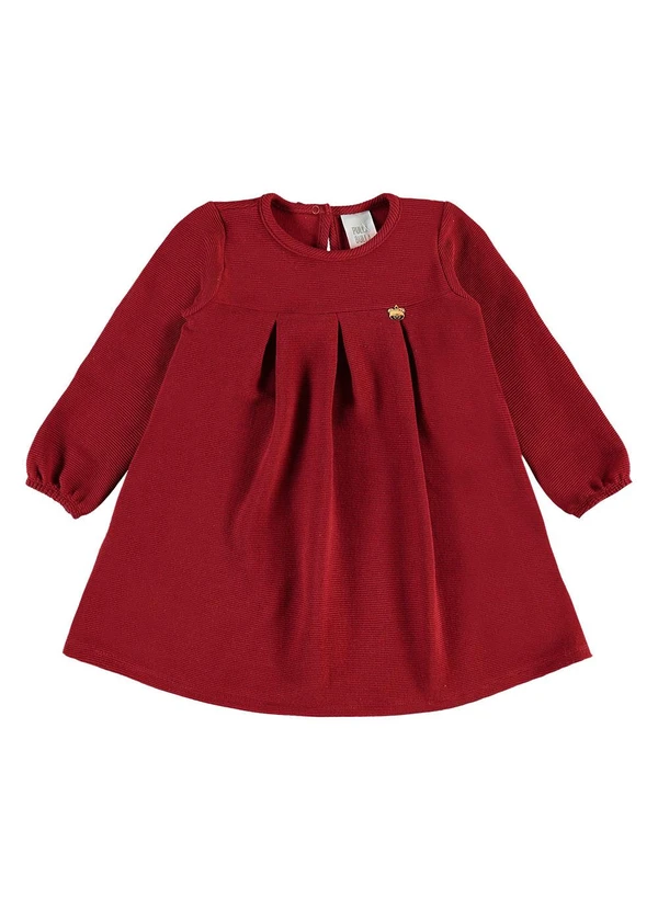 Pulla Bulla - Vestido Malha Relovo com Elastano Vermelho