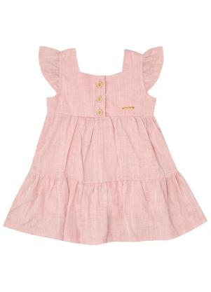 Pulla Bulla - Vestido Malha Rosa - PULLA BULLA