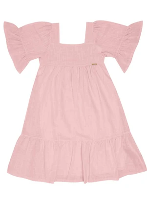 Pulla Bulla - Vestido Malha Rosa - PULLA BULLA