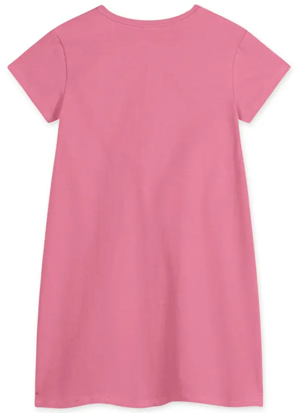 Lilica Ripilica - Vestido Manga Curta com Estampa Interativa Rosa 2