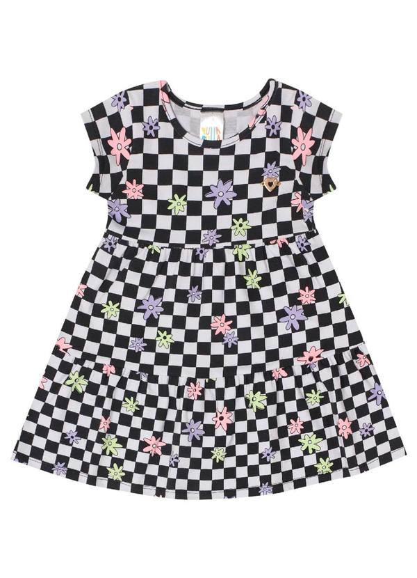 Pulla Bulla - Vestido Manga Curta Menina Preto