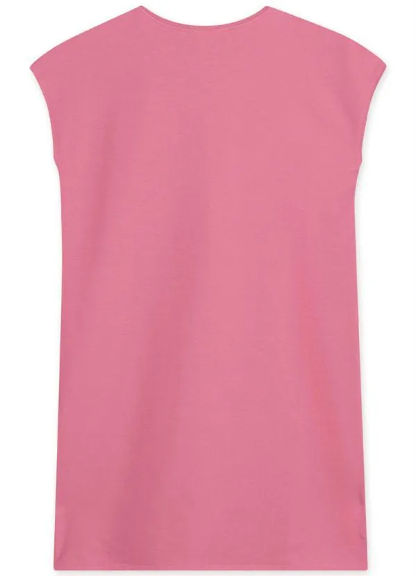 Lilica Ripilica - Vestido Manga Curta Menina Infantil Rosa 2