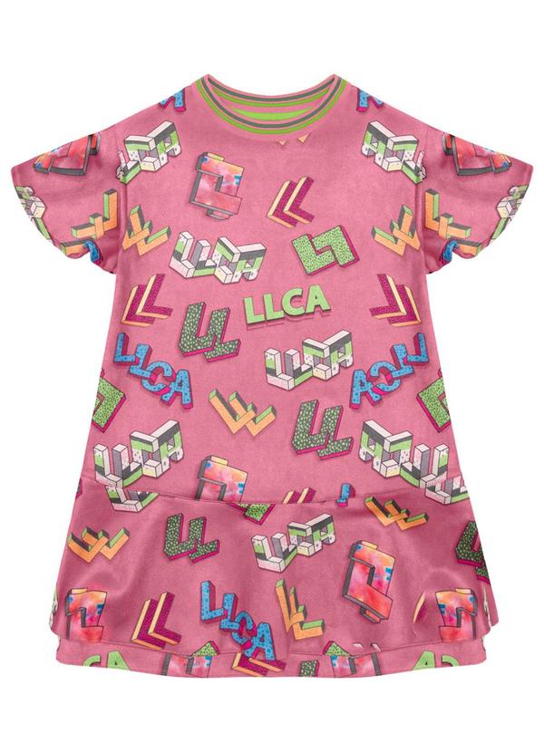 Lilica Ripilica - Vestido Manga Curta Menina Infantil Rosa 2