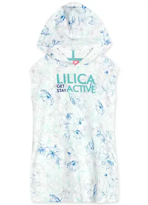 Lilica Ripilica - Vestido Manga Curta Infantil Menina Branco - LILICA RIPILICA