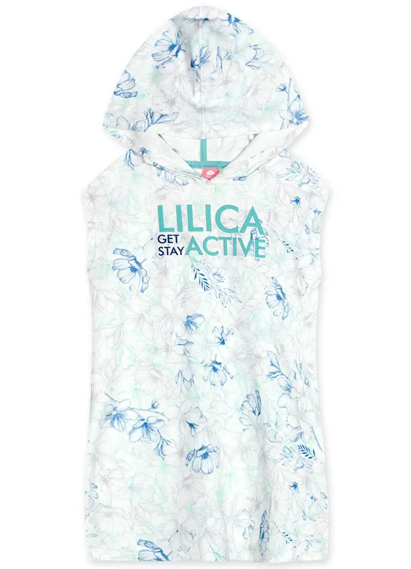 Lilica Ripilica - Vestido Manga Curta Infantil Menina Branco