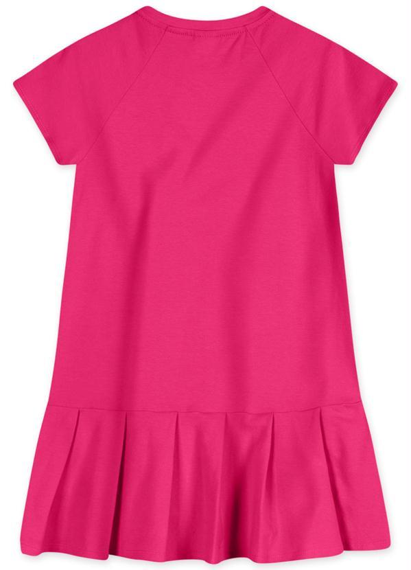Lilica Ripilica - Vestido Manga Curta Infantil Feminino Rosa 3