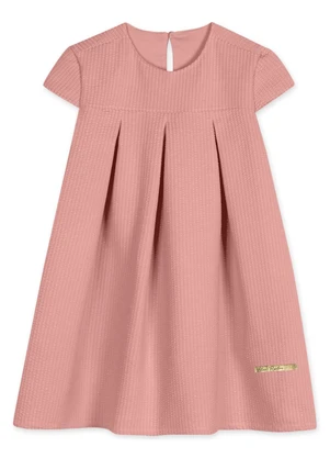 Lilica Ripilica - Vestido Manga Curta Infantil Feminino Rosa - LILICA RIPILICA